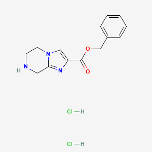 benzyl 5H,6H,7H,8H-imidazo[1,2-a]pyrazine-2-carboxylate dihydrochloride