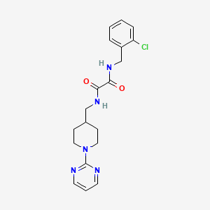 molecular formula C19H22ClN5O2 B2572015 N1-(2-chlorobenzyl)-N2-((1-(pyrimidin-2-yl)piperidin-4-yl)methyl)oxalamide CAS No. 1234849-12-7
