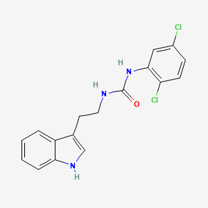 molecular formula C17H15Cl2N3O B2572019 1-(2,5-dichlorophenyl)-3-[2-(1H-indol-3-yl)ethyl]urea CAS No. 1023819-24-0