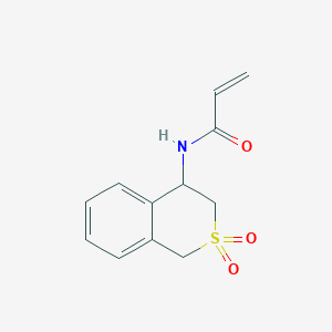 N-(2,2-dioxo-3,4-dihydro-1H-2lambda6-benzothiopyran-4-yl)prop-2-enamide