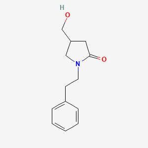 4-(Hydroxymethyl)-1-(2-phenylethyl)pyrrolidin-2-one