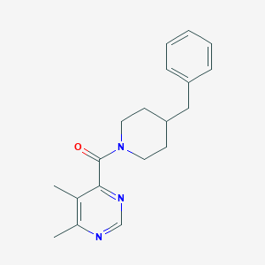 molecular formula C19H23N3O B2572028 (4-Benzylpiperidin-1-yl)-(5,6-dimethylpyrimidin-4-yl)methanone CAS No. 2415633-14-4