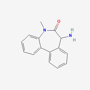 molecular formula C15H14N2O B2572044 7-Amino-5-methyl-5H-dibenzo[b,d]azepin-6(7H)-one CAS No. 213024-76-1