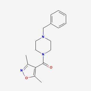 (4-Benzylpiperazino)(3,5-dimethyl-4-isoxazolyl)methanone
