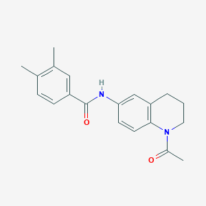 N-(1-acetyl-3,4-dihydro-2H-quinolin-6-yl)-3,4-dimethylbenzamide