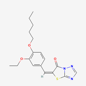 (E)-5-(3-ethoxy-4-(pentyloxy)benzylidene)thiazolo[3,2-b][1,2,4]triazol-6(5H)-one