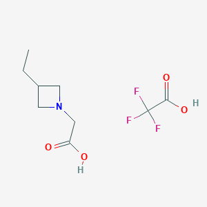 2-(3-Ethylazetidin-1-yl)acetic acid, trifluoroacetic acid