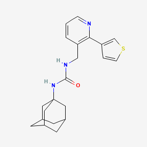 1-((3s,5s,7s)-Adamantan-1-yl)-3-((2-(thiophen-3-yl)pyridin-3-yl)methyl)urea