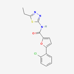 5-(2-chlorophenyl)-N-(5-ethyl-1,3,4-thiadiazol-2-yl)furan-2-carboxamide