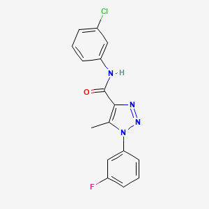 N-(3-chlorophenyl)-1-(3-fluorophenyl)-5-methyl-1H-1,2,3-triazole-4-carboxamide