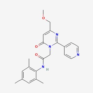 N-mesityl-2-(4-(methoxymethyl)-6-oxo-2-(pyridin-4-yl)pyrimidin-1(6H)-yl)acetamide