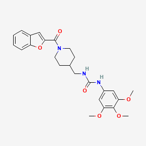 1-((1-(Benzofuran-2-carbonyl)piperidin-4-yl)methyl)-3-(3,4,5-trimethoxyphenyl)urea