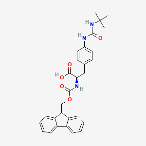 molecular formula C29H31N3O5 B2572136 Fmoc-D-Aph(tBuCbm)-OH CAS No. 1433975-21-3