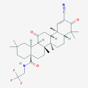 molecular formula C33H45F3N2O3 B2572142 CDDO-dhTFEA 