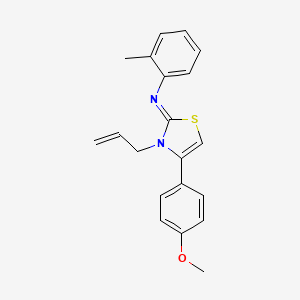 (Z)-N-(3-allyl-4-(4-methoxyphenyl)thiazol-2(3H)-ylidene)-2-methylaniline