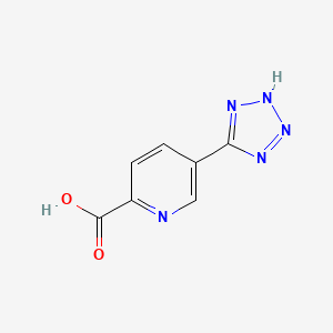 molecular formula C7H5N5O2 B2572152 5-(1H-1,2,3,4-tetrazol-5-yl)pyridine-2-carboxylic acid CAS No. 1342734-35-3