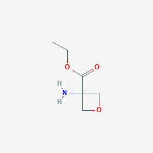 molecular formula C6H11NO3 B2572165 Ethyl 3-aminooxetane-3-carboxylate CAS No. 1507113-65-6
