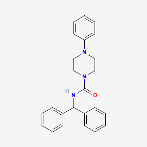 molecular formula C24H25N3O B2572204 N-benzhydryl-4-phenylpiperazine-1-carboxamide CAS No. 915900-00-4