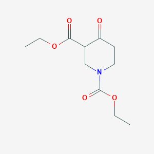 molecular formula C11H17NO5 B2572214 1,3-Diethyl 4-oxopiperidine-1,3-dicarboxylate CAS No. 53601-94-8