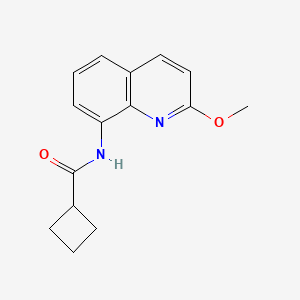 molecular formula C15H16N2O2 B2572217 N-(2-methoxyquinolin-8-yl)cyclobutanecarboxamide CAS No. 1226448-48-1