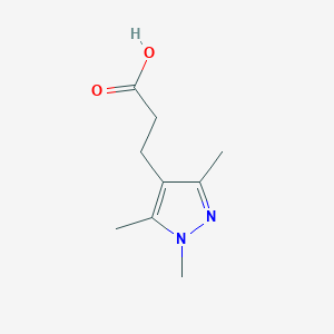 molecular formula C9H14N2O2 B2572274 3-(1,3,5-trimethyl-1H-pyrazol-4-yl)propanoic acid CAS No. 956352-96-8