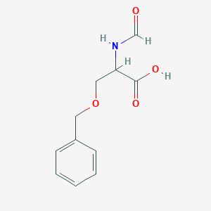 molecular formula C11H13NO4 B2572287 3-(Benzyloxy)-2-formamidopropanoic acid CAS No. 20409-07-8