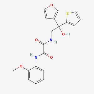 N1-(2-(furan-3-yl)-2-hydroxy-2-(thiophen-2-yl)ethyl)-N2-(2-methoxyphenyl)oxalamide