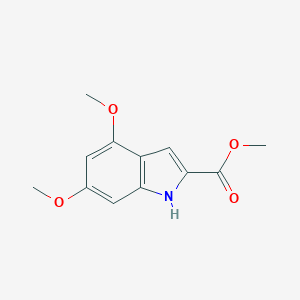 molecular formula C12H13NO4 B025723 4,6-二甲氧基-1H-吲哚-2-甲酸甲酯 CAS No. 105776-13-4