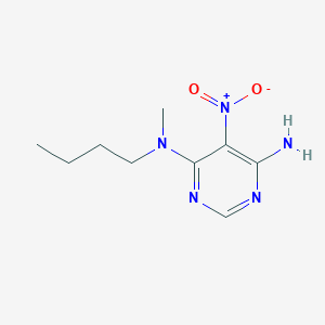 molecular formula C9H15N5O2 B2572351 N4-butyl-N4-methyl-5-nitropyrimidine-4,6-diamine CAS No. 450345-67-2