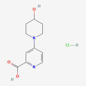 4-(4-Hydroxypiperidin-1-yl)pyridine-2-carboxylic acid hydrochloride