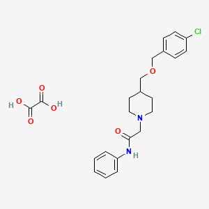 2-(4-(((4-chlorobenzyl)oxy)methyl)piperidin-1-yl)-N-phenylacetamide oxalate