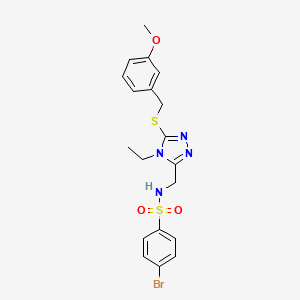 4-bromo-N-({4-ethyl-5-[(3-methoxybenzyl)sulfanyl]-4H-1,2,4-triazol-3-yl}methyl)benzenesulfonamide