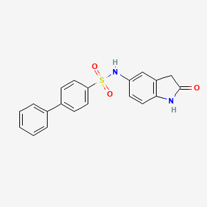 N-(2-oxo-2,3-dihydro-1H-indol-5-yl)-[1,1'-biphenyl]-4-sulfonamide
