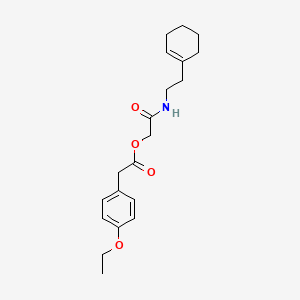 2-{[2-(Cyclohex-1-en-1-yl)ethyl]amino}-2-oxoethyl (4-ethoxyphenyl)acetate