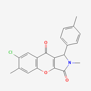 7-Chloro-2,6-dimethyl-1-(p-tolyl)-1,2-dihydrochromeno[2,3-c]pyrrole-3,9-dione