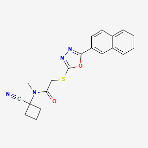 N-(1-cyanocyclobutyl)-N-methyl-2-{[5-(naphthalen-2-yl)-1,3,4-oxadiazol-2-yl]sulfanyl}acetamide