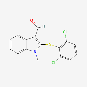 2-[(2,6-dichlorophenyl)sulfanyl]-1-methyl-1H-indole-3-carbaldehyde