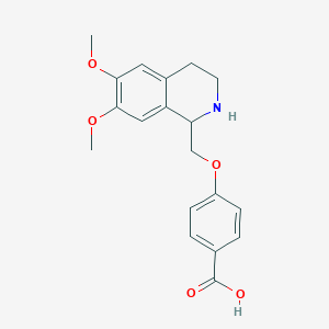 4-((6,7-Dimethoxy-1,2,3,4-tetrahydroisoquinolin-1-yl)methoxy)benzoic acid