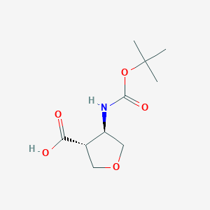 (3R,4R)-4-{[(tert-butoxy)carbonyl]amino}oxolane-3-carboxylic acid