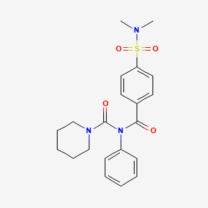 N-(4-(N,N-dimethylsulfamoyl)benzoyl)-N-phenylpiperidine-1-carboxamide