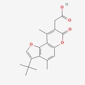(3-tert-butyl-4,9-dimethyl-7-oxo-7H-furo[2,3-f]chromen-8-yl)acetic acid