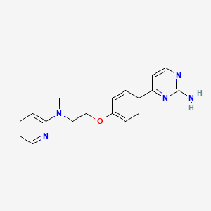 4-(4-{2-[Methyl(2-pyridinyl)amino]ethoxy}phenyl)-2-pyrimidinamine
