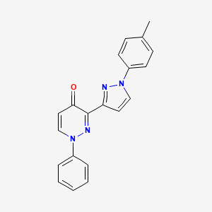 3-[1-(4-methylphenyl)-1H-pyrazol-3-yl]-1-phenyl-4(1H)-pyridazinone