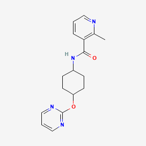 2-methyl-N-((1r,4r)-4-(pyrimidin-2-yloxy)cyclohexyl)nicotinamide