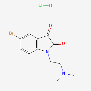 5-bromo-1-[2-(dimethylamino)ethyl]-2,3-dihydro-1H-indole-2,3-dione hydrochloride