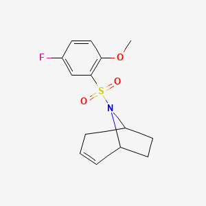 (1R,5S)-8-((5-fluoro-2-methoxyphenyl)sulfonyl)-8-azabicyclo[3.2.1]oct-2-ene