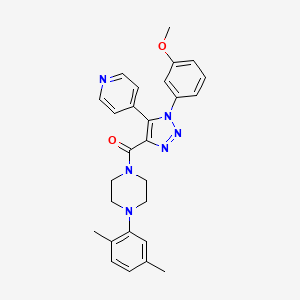 (4-(2,5-dimethylphenyl)piperazin-1-yl)(1-(3-methoxyphenyl)-5-(pyridin-4-yl)-1H-1,2,3-triazol-4-yl)methanone