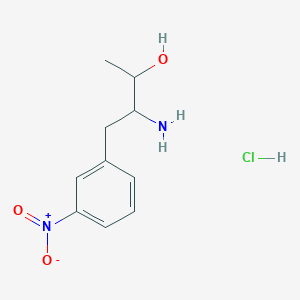 3-Amino-4-(3-nitrophenyl)butan-2-ol;hydrochloride