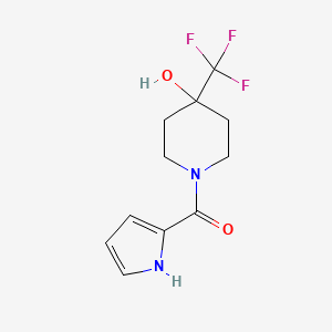(4-hydroxy-4-(trifluoromethyl)piperidin-1-yl)(1H-pyrrol-2-yl)methanone