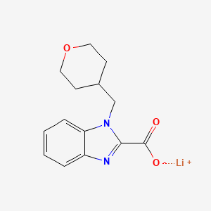 Lithium 1-[(tetrahydro-2H-pyran-4-yl)methyl]-1H-benzo[d]imidazole-2-carboxylate